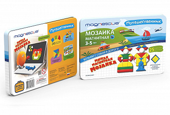 Фото Магнитная мозаика "Путешественник" в металл.коробке (245 элементов)
